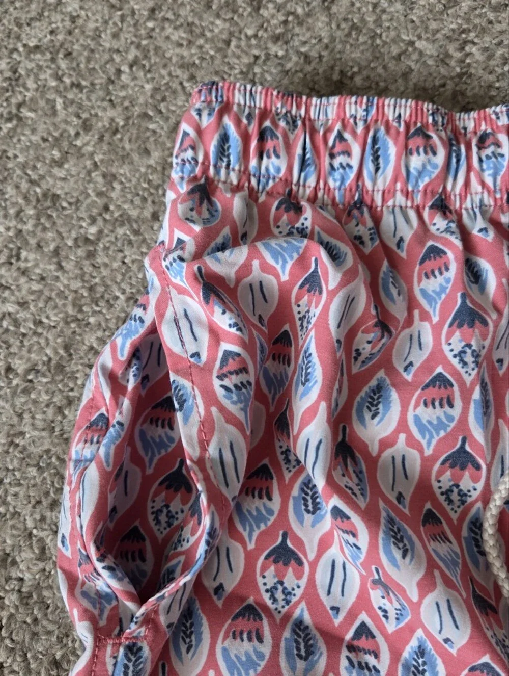 Faherty Men’s Pink‎ Patterned Cotton Shorts
